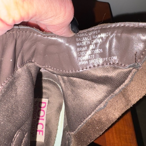 Dolce by Mojo Moxy Brown Suede Ankle Boots Bow Sequin Heel 9M - Picture 7 of 8